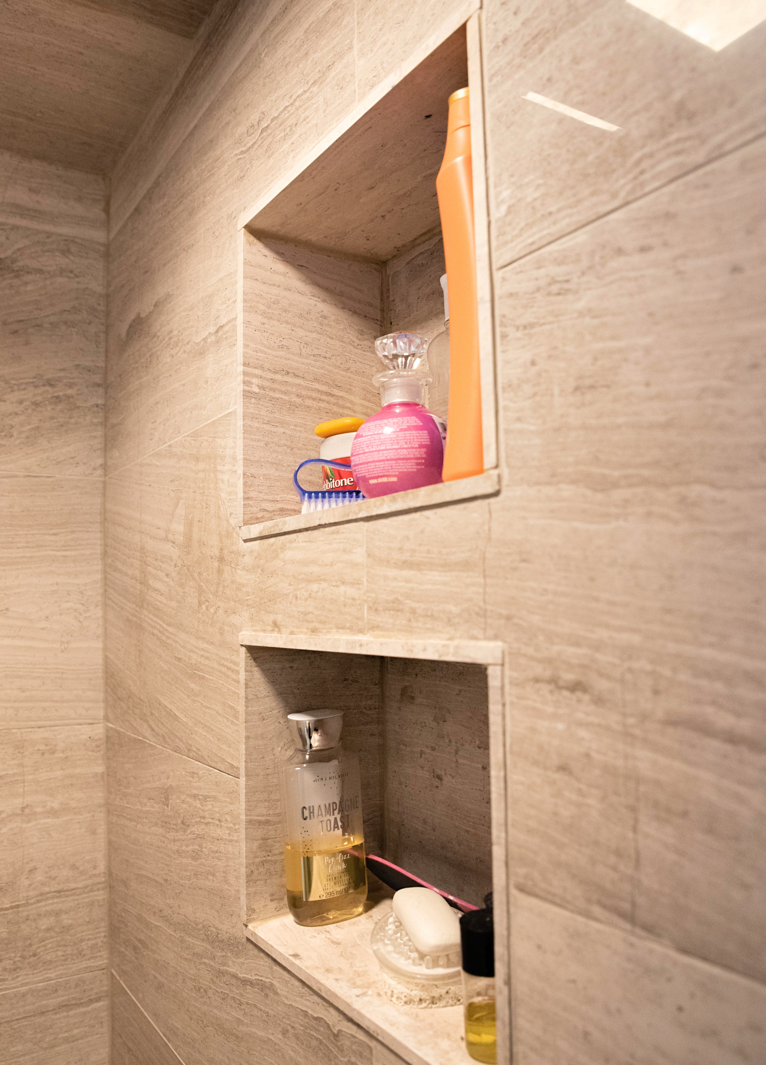 Featured central skylight well.