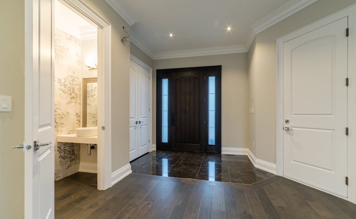 Light transfers throughout the house passively.