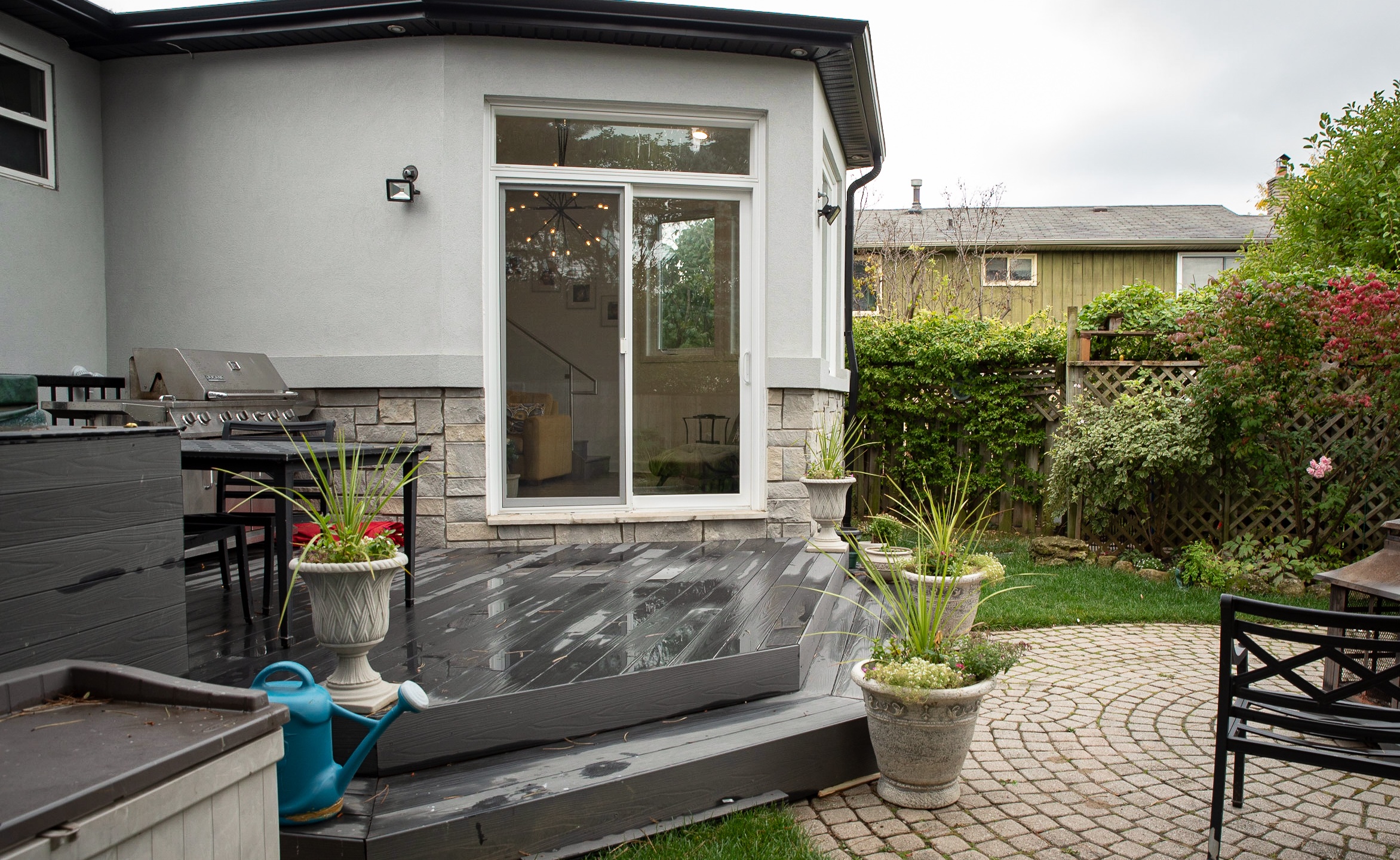 Light transfers throughout the house passively.